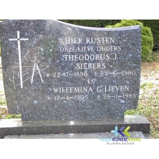 Grafstenen kerkhof Herwen Coll. HKR (338) Th.J.Siebers & W.G.Lieven